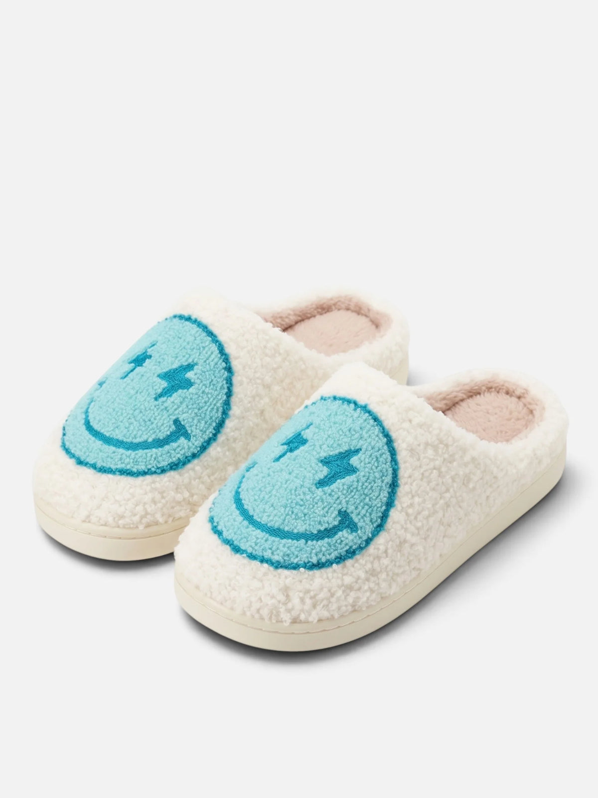 Women's Smiley Face Platform Slippers