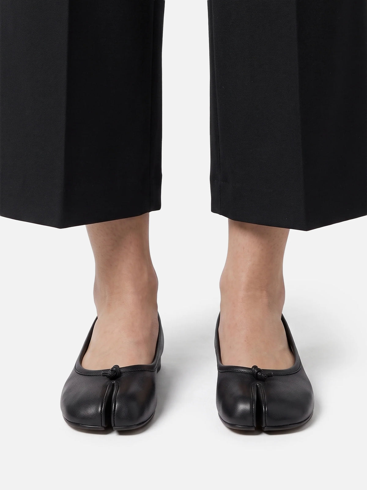 Women's Leather Split Toe Tabi Ballet Flats