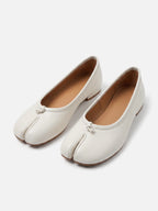 Women's Leather Split Toe Tabi Ballet Flats