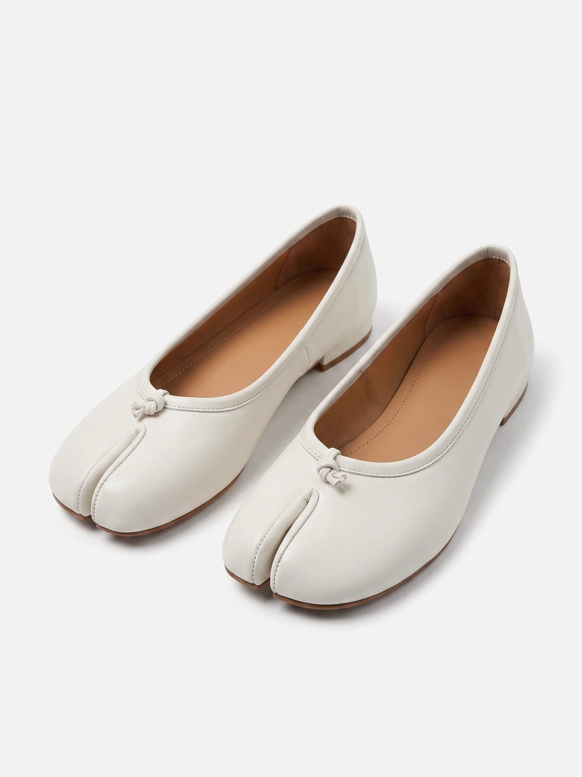 Women's Leather Split Toe Tabi Ballet Flats