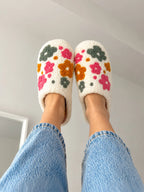 Women's Floral Sherpa Slippers