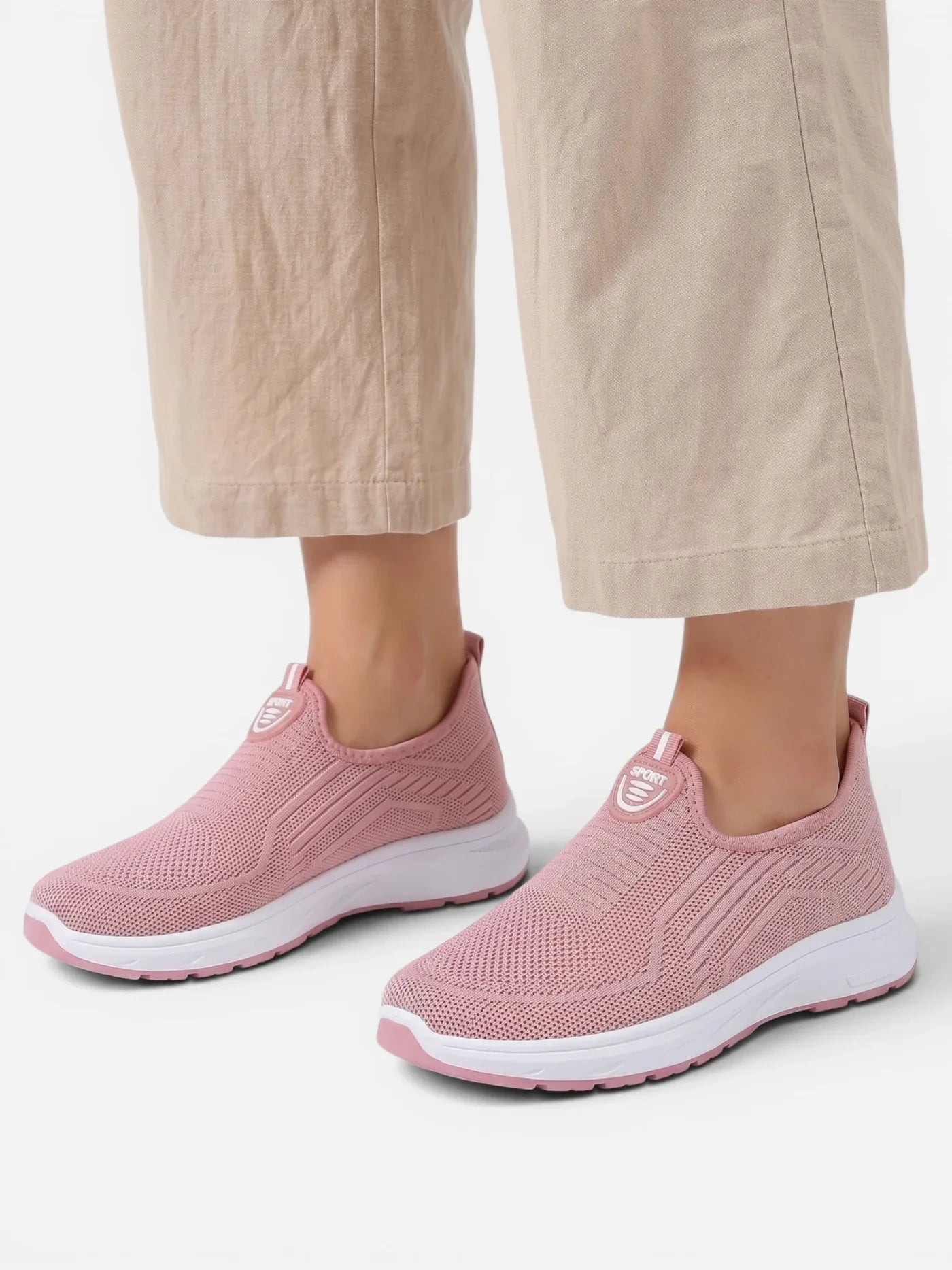 Women's Slip-On Knit Walking Sneakers