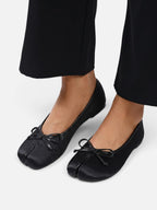 Women's Split Toe Tabi Bow Ballet Flats