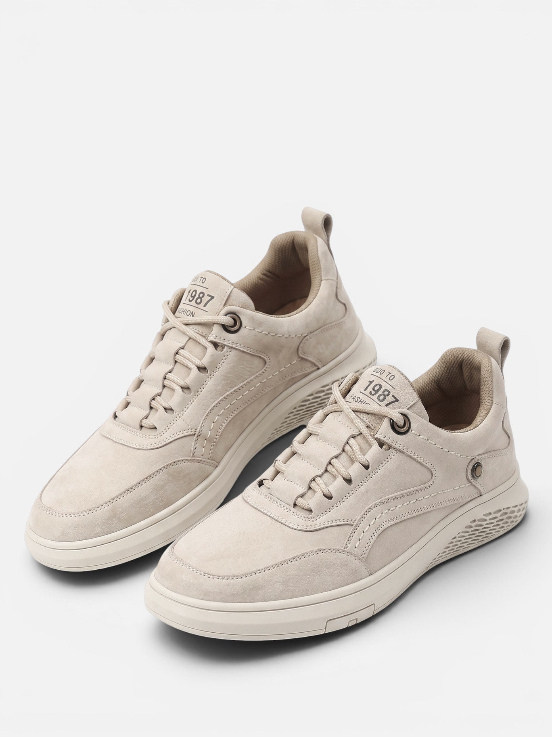 Men's Retro Suede Lace-Up Sneakers