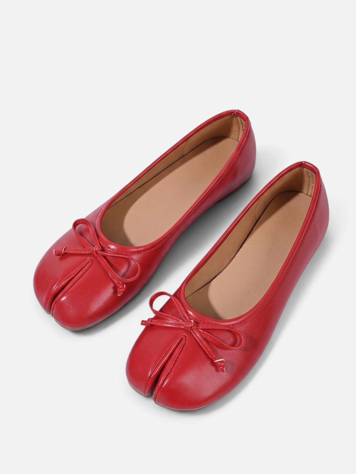 Women's Split Toe Tabi Bow Ballet Flats