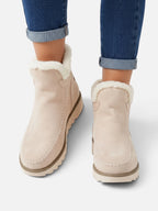 Women's Suede Look Fur Lined Wedge Ankle Boots