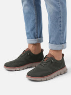 Men's Knit Lace-Up Chunky Sole Sneakers