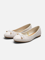 Women's Woven Bow Ballet Flats