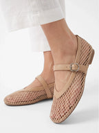 Women's Mary Jane Mesh Ballet Flats