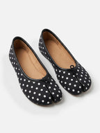 Women's Polka Dot Split Toe Tabi Ballet Flats