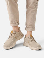 Men's Canvas Lace-Up Walking Shoes
