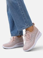 Women's Rhinestone Wedge Sneakers