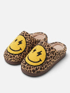 Women's Smiley Face Platform Slippers