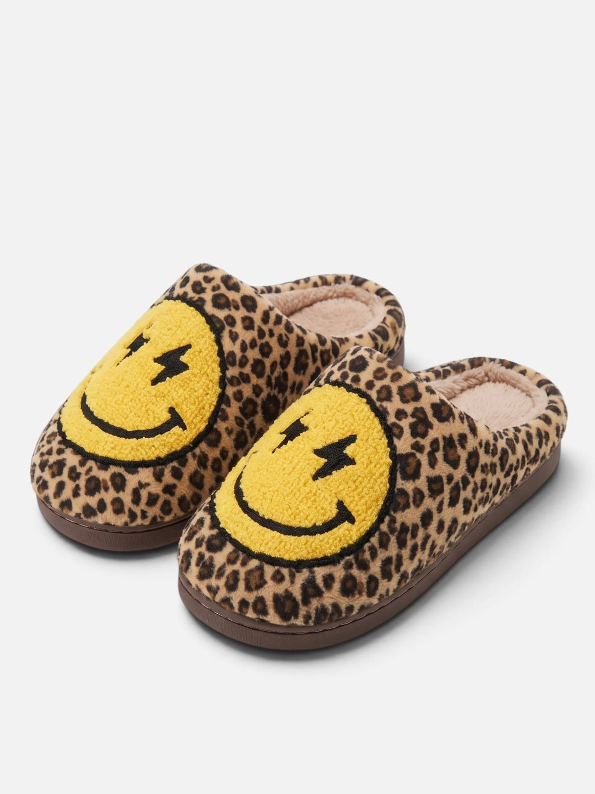 Women's Smiley Face Platform Slippers