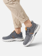 Men's Canvas Lace-Up Walking Shoes