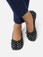 Women's Split Toe Tabi Bow Ballet Flats