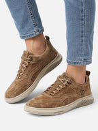 Men's Retro Suede Lace-Up Sneakers