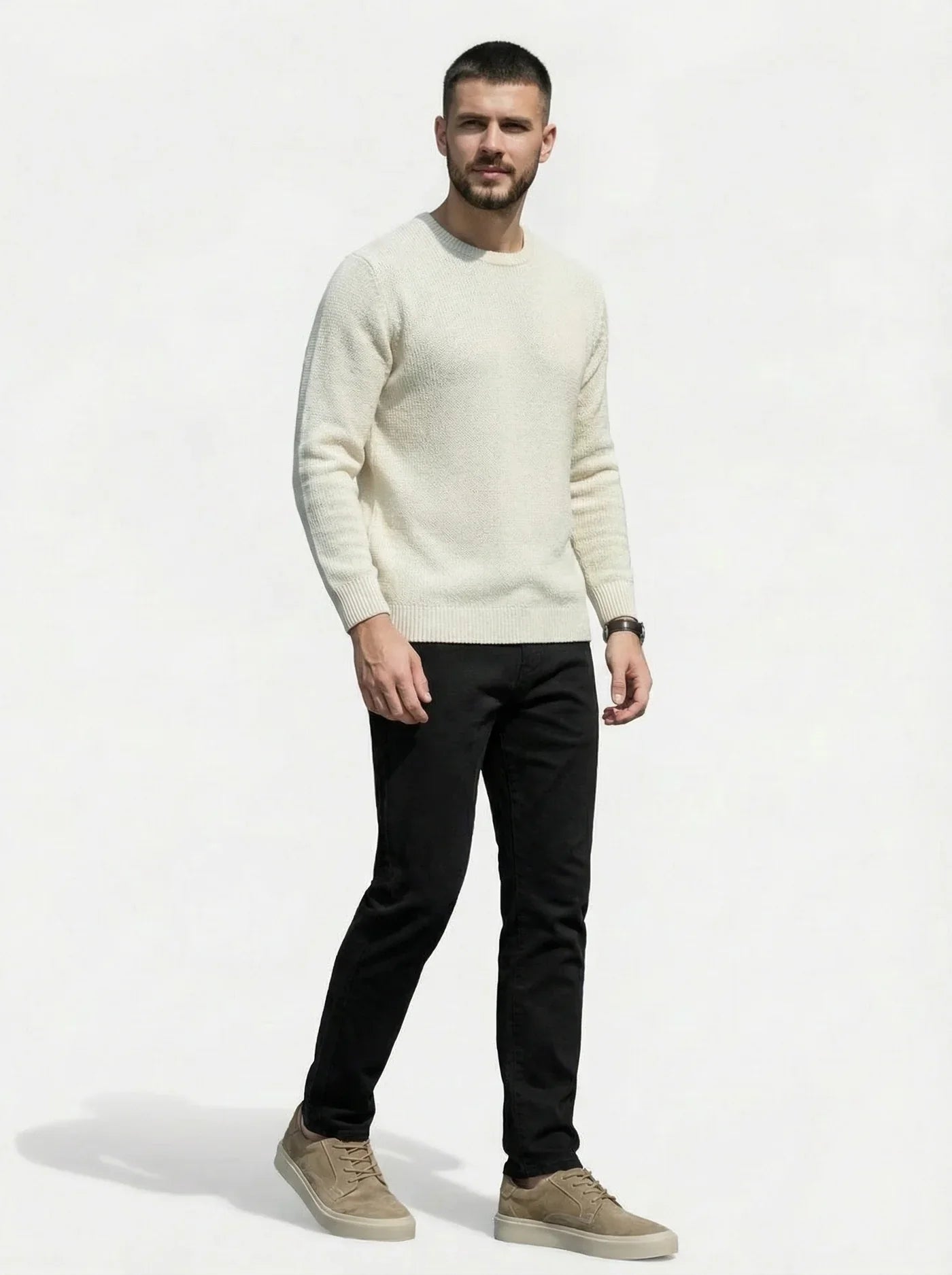 Men's Suede Lace-Up Low Top Sneakers