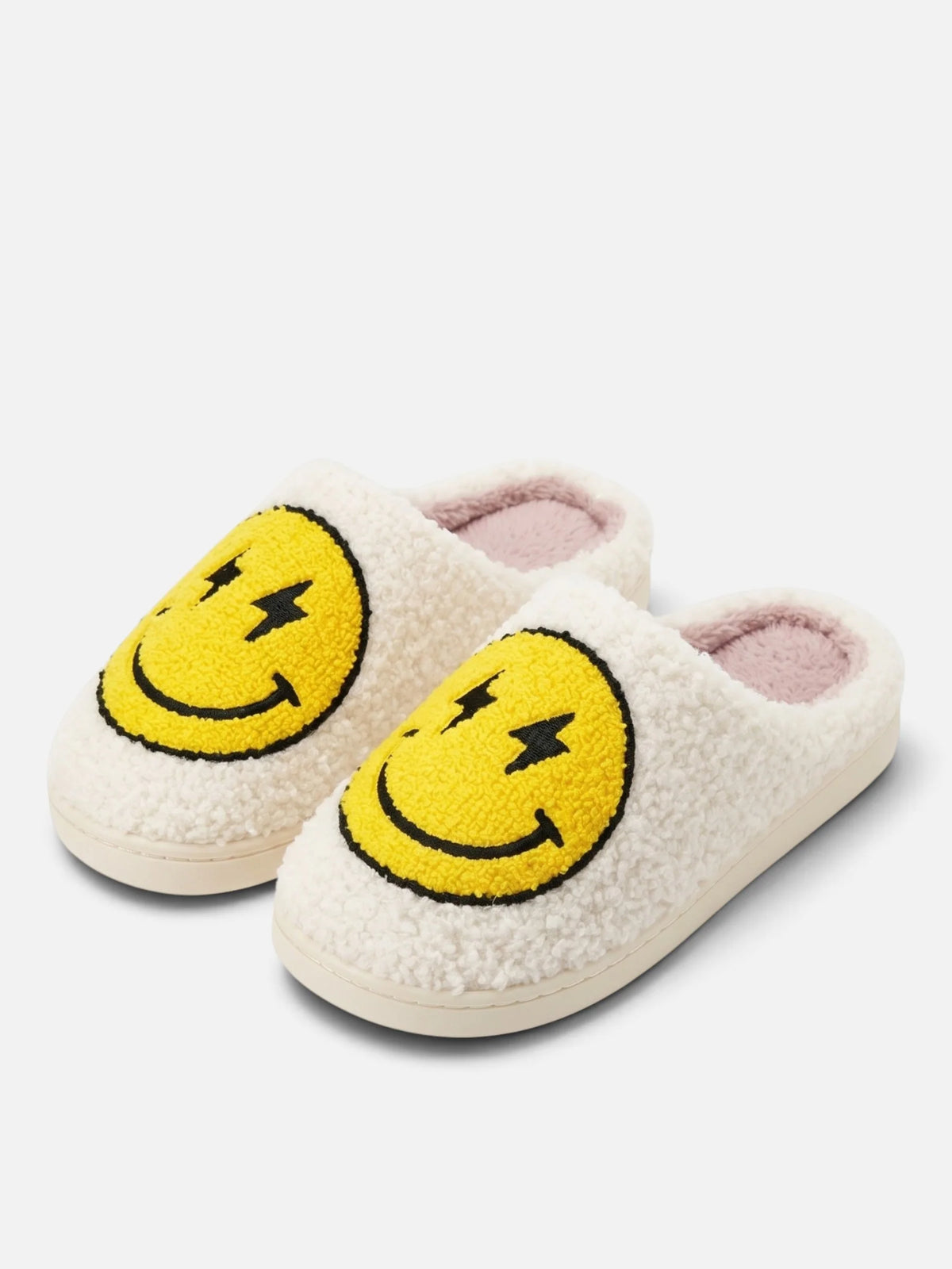 Women's Smiley Face Platform Slippers