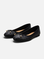 Women's Woven Bow Ballet Flats