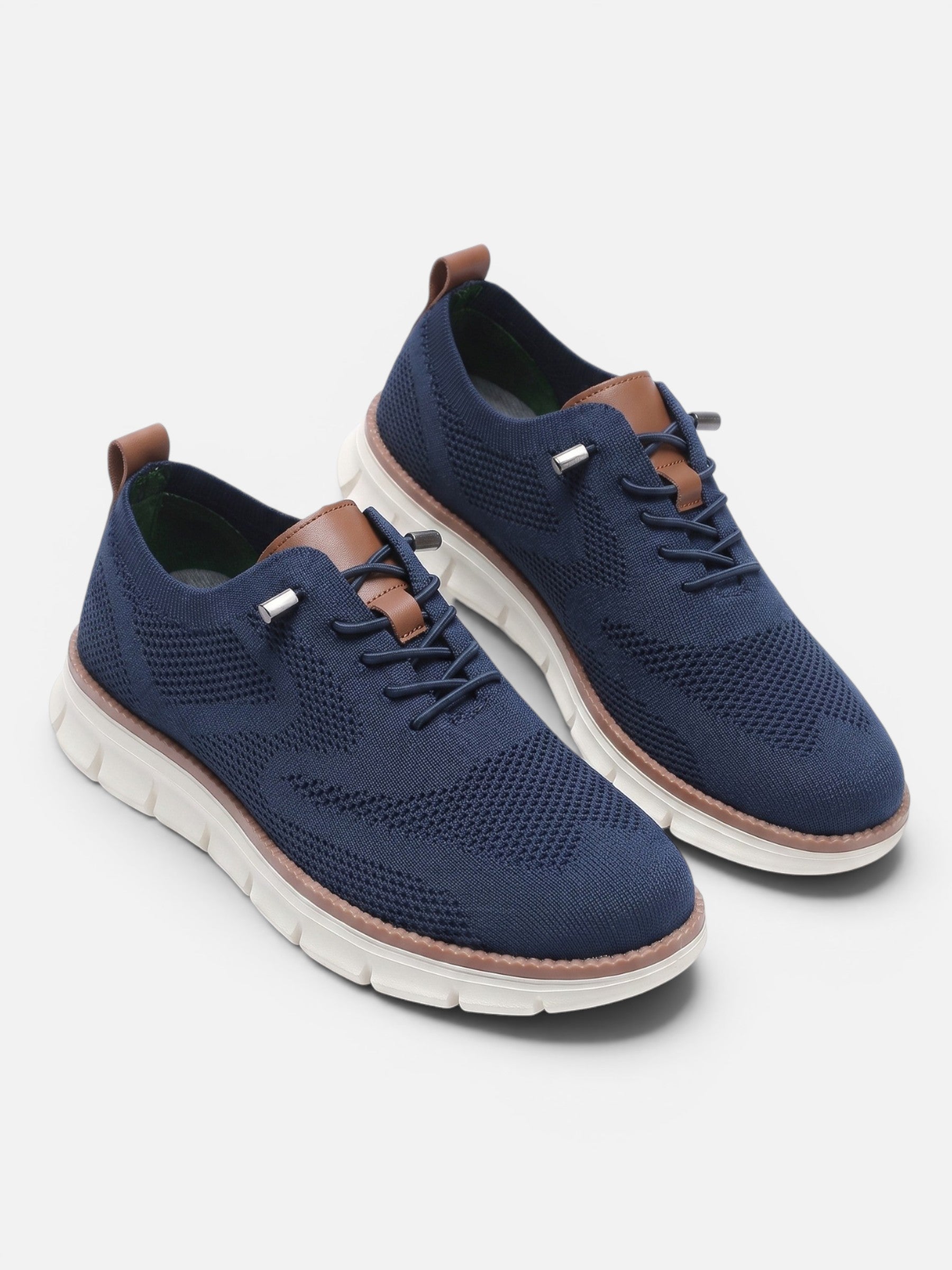 Men's Knit Lace-Up Chunky Sole Sneakers