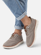 Men's Knit Lace-Up Chunky Sole Sneakers