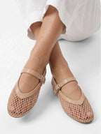 Women's Mary Jane Mesh Ballet Flats