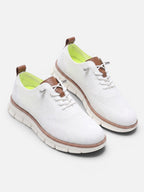 Men's Knit Lace-Up Chunky Sole Sneakers