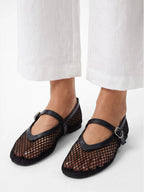 Women's Mary Jane Mesh Ballet Flats