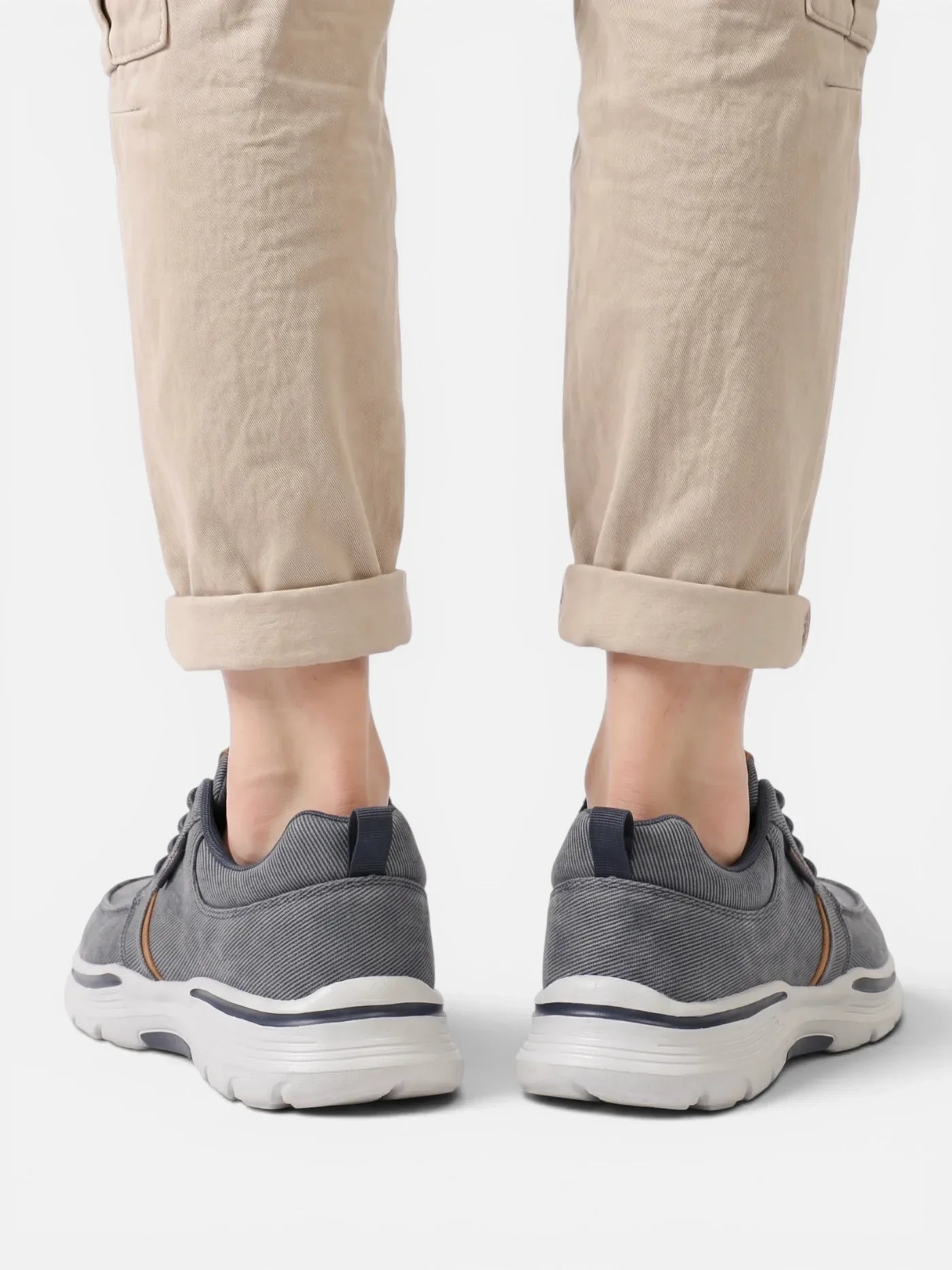 Men's Canvas Lace-Up Walking Shoes
