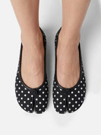 Women's Polka Dot Split Toe Tabi Ballet Flats