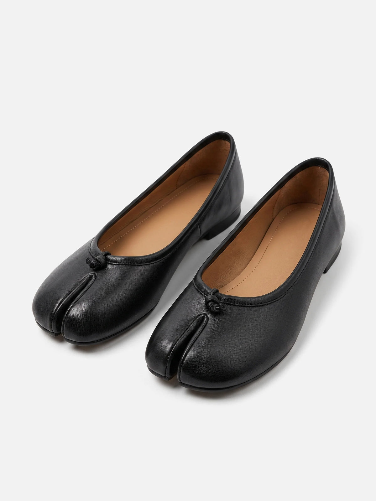 Women's Leather Split Toe Tabi Ballet Flats
