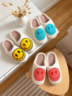 Women's Smiley Face Platform Slippers