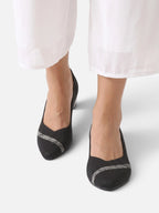 Women's Two-Tone Cushioned Wedge Pumps