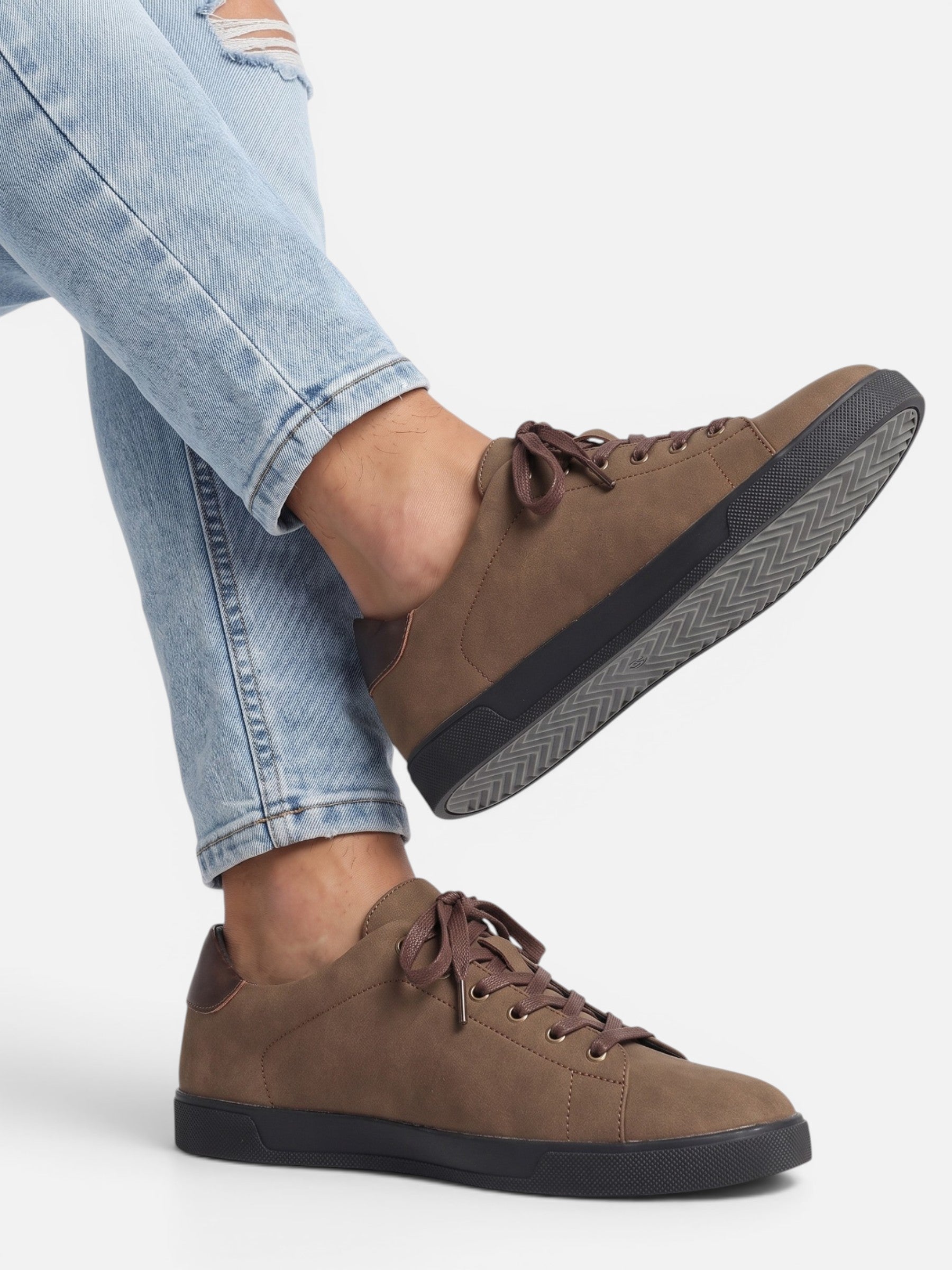 Men's Suede Lace-Up Sneakers